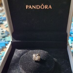 Pandora Sterling Silver Braided Spacer Charm Bead